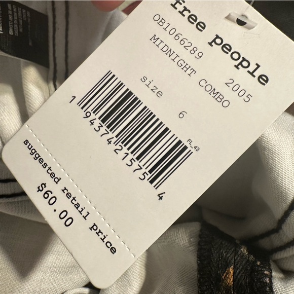 NWT size 6 free people denim skirt modern femme mini - Picture 4 of 13